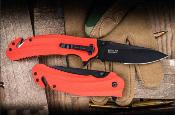 KS8650ST Kershaw Barricade | Couteau Pliant Assisté | Lame Clip Point Acier 8Cr13MoV | Manche GFN Orange | Brise-Vitre & Coupe-Sangle - Livraison Gratuite