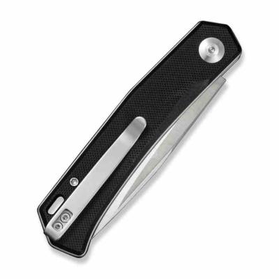 S250891 Couteau Sencut Braxx Black | Lame Clip Point Acier D2 Satin | Slipjoint & Manche G10 Black - Livraison Gratuite