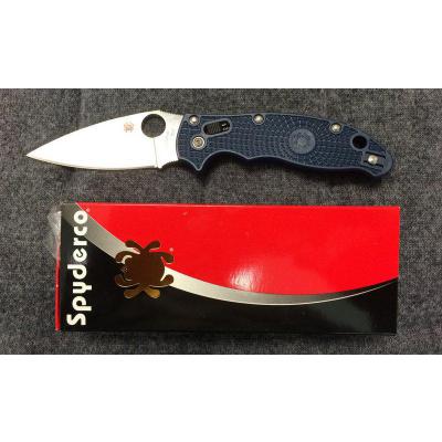 Couteau Spyderco Manix 2 Dark Blue Acier CPM-S110V Manche Fiberglass Made In USA SC101PDBL2 - Free Shipping