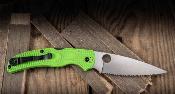 SC244SGR Couteau Spyderco Native Chief Lightweight Salt | Lame Acier LC200N SpyderEdge | Manche Green FRN | Lockback | Made in USA | Livraison Gratuite