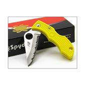 COUTEAU SPYDERCO Yellow LADYBUG SALT H1 Serrat SCLYLS3 - LIVRAISON GRATUITE