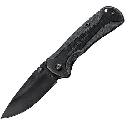 Couteau Smith&Wesson Drop Point A/O Lame Acier Inox Manche Abs SW1084304 - Free Shipping