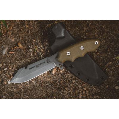 Couteau TOPS Knives Backpacker's Bowie Carbone 1095 Guthook Etui Kydex USA TPBPB01 - Free Shipping
