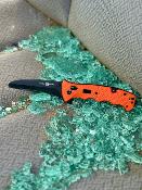 AMK1050RAK Al Mar Couteau de Secours Lame Acier D2 Manche G10 Orange Sécurité Max-Lock - Livraison Gratuite