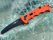 AMK1050RAK Al Mar Couteau de Secours Lame Acier D2 Manche G10 Orange Sécurité Max-Lock - Livraison Gratuite