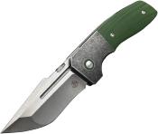 BG062 Couteau Begg One Od Green Lame Recurve Acier VG10 Verrouillage Frame Lock - Livraison Gratuite