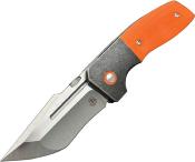 BG063 Couteau Begg One Orange Lame Recurve Acier VG10 Verrouillage Frame Lock - Livraison Gratuite