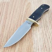 BJ067 Couteau Blackjack International Small Drop Point Acier Inox Manche Micarta Housse Nylon Livraison Gratuite