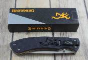 BR0427B Couteau Browning Large Primal Lame Acier 8Cr13MoV - Livraison Gratuite