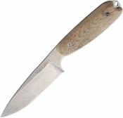 BRAD35XL104A Couteau Bradford Guardian 3.5XL | Lame Drop Point Acier AEB-L | Manche Natural Micarta Housse Cuir USA - Livraison Gratuite 