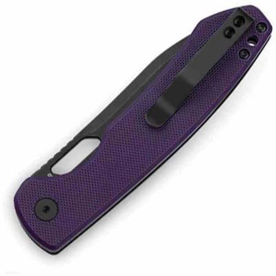 BTKMK05D Bestechman Firebird | Couteau Pliant EDC | Lame D2 | Manche G10 Purple | Verrouillage Button Lock - Livraison Gratuite