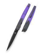 BTKMK14E Couteau Bestechman Lanza Lame 14C28N Finition Noire Manche G10 Noir/Violet Linerlock – Livraison Gratuite