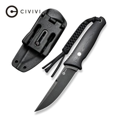 CIVC190463 Poignard CIVIVI Tamashii Black Lame D2 Black Etui Kydex - Livraison Gratuite