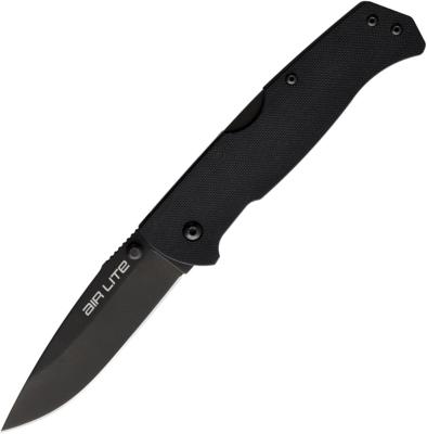 CS26WDBKBK Couteau Cold Steel Air Lite Drop Point AUS-10 Black - Livraison Gratuite