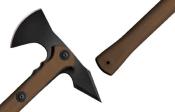 CS90PTHF Hache Cold Steel Trench Hawk Flat Dark EarthTomahawk Lame 1055 Etui - Livraison Gratuite