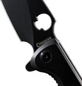 DGRF22FBB Couteau Daggerr Zhalo pliant tactique Lame Spear Point Acier D2 Blk Manche acier noir Frame Lock – Livraison Gratuite