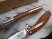 ERSET111BN Couteau Elk Ridge Combo | Lame Acier Inox Satin | Manche Bois Lame Fixe et Linerlock Housse nylon - Livraison Gratuite 