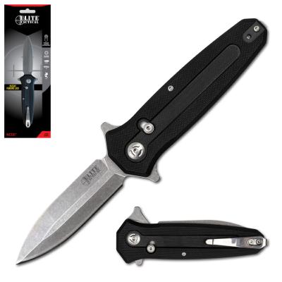 ETFDR017 Couteau Elite Tactical Incognito Lame Acier D2 Spear Point IKBS - Livraison Gratuite