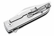 FKCGS905 Couteau Finch Geneva Spur Lame Acier 154CM Wharncliffe Manche Acier/Corne - Livraison Gratuite
