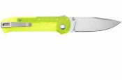 FLY1395GS Couteau Flytanium Arcade Lite Green | Lame Drop Point Acier AUS-10A | Manche Green Polycarbonate Shark Lock - Livraison Gratuite