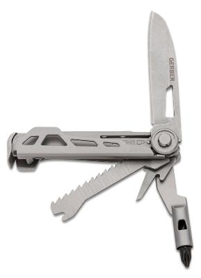 G1064414 Outils Multifonction Gerber Armbar Trade Silver : Pied Biche Marteau Tournevis, lame - Livraison Gratuite