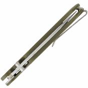G1066476 Couteau Gerber Confidant | Lame Drop Point Acier 7Cr17MoV | Manche G10 OD Green & Bambou - Livraison Gratuite