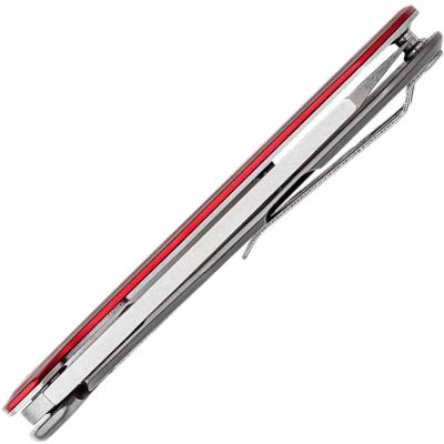 G3924 Couteau Gerber Asada Red | Lame Cleaver Acier 7Cr17MoV | Manche Aluminium Red & Frame Lock - Livraison Gratuite