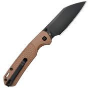J1945BBN CJRB Pyrite Light J1945-AR-SFII – Couteau Pliant EDC Button Lock | Lame Wharncliffe AR-SFII | Manche FRN Brown - Livraison Gratuite