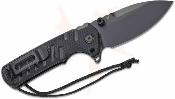 J1966BBK CJRB Tundra - Couteau Pliant Drop Point Acier D2 | Manche G10 Black | Flipper | Liner Lock - Livraison Gratuite