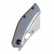 K2087A4 Kansept Osprey – Couteau Pliant Lame Wharncliffe Acier CPM-S35VN Manche Titane Bleu – Thumb Hole – Jonathan Shaw Design  