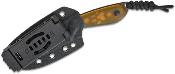 KI1081A1 Couteau Kizer Cutlery BUDDY Lame Drop Point Nitro-V Manche PEI Yellow Etui Kydex - Livraison Gratuite