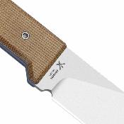 KI1133A2 Couteau Kizer Abrams | Lame Acier 14C28N Satin Spey Point | Manche Plaquettes Norplex | Housse kydex | Livraison Gratuite