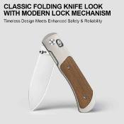 KI4761A1 Kizer Tycho – Couteau Pliant Lame Acier S45VN Manche Titane + Bois Mkuruti Frame Lock – Livraison Gratuite