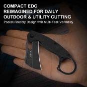 KIV2702A3 Kizer Dodo Karambit | Couteau Pliant | Lame Acier Nitro-V Black | Manche G10 Noir | Liner Lock - Livraison Gratuite