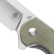 KIV3613C2 Couteau Kizer Cozy Green Micarta Lame Acier 154CM - Livraison Gratuite