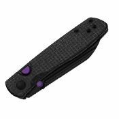 KIV3698A1  Kizer Renaissance Black | Couteau Lame Sheepsfoot Acier Bohler N690 Black PVD | Manche Black Micarta Linerlock - Livraison Gratuite