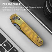 KIV3789A3 Kizer Pokiman CC – Couteau Lame Acier AEB-L Clip Point Manche Ultem Clutch Lock Thumb Stud Clip – Livraison Gratuite