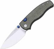 KIV3801A1 Couteau Kizer Glaux Lame Acier 14C28N Satin Manche Micarta Noir Norplex - Livraison Gratuite