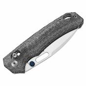 KIV3802CDA1 Couteau Kizer Outposter Lame Acier Nitro-V Drop Point Manche Plaquettes Norplex UltreX  Black Clutch Lock | Livraison Gratuite