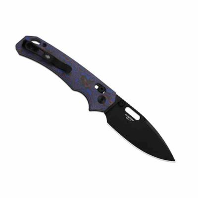KIV3802CDA2 Couteau Kizer Outposter Lame Acier Nitro-V Drop Point Manche Purple Norplex UltreX Clutch Lock | Livraison Gratuit