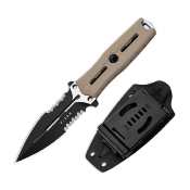 KIZXFB01A3 Couteau Kizer Norcross Tan Lame Spear Point Acier Nitro-V Manche G10 Housse Kydex - Livraison Gratuite