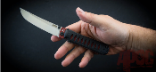 KP41010 Apoc Breeden Whisper II – Couteau Pliant Lame Drop Point Acier D2 | Manche Micarta Noir + G10 | Liner Lock Ball Bearing - Livraison Gratuite