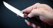 KP41010 Apoc Breeden Whisper II – Couteau Pliant Lame Drop Point Acier D2 | Manche Micarta Noir + G10 | Liner Lock Ball Bearing - Livraison Gratuite