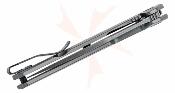 KS1404X Kershaw Flyby  | Couteau Pliant Assisté | Lame Wharncliffe Acier D2 | Manche Acier Inox PVD Gris | Clip - Livraison Gratuite