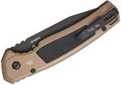 KS7106 Couteau Kershaw Launch 21 Automatique Lame Acier CPM-M4 Manche Alu FDE/G10 Button Lock Fabriqué aux USA - Livraison Gratuite