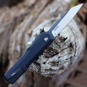 KS9000R Couteau OTF Kershaw Livewire Reverse Tanto Lame Acier CPM-MagnaCut Black & Satin Manche Black Alu USA - Livraison Gratuite