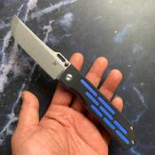 KT1041A4 Couteau Kansept Reedus Black &Blue G10 Lame Acier 154CM  - Livraison Gratuite