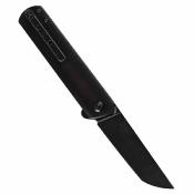 T2020T9 Couteau Kansept  Foosa Slip Joint Flipper – Lame Tanto Acier D2 black Manche Acrylique  – Livraison Gratuite