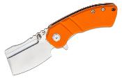 KT2030A6 Couteau Kansept Korvid M Orange Lame Cleaver Acier 154CM - Livraison Gratuite
