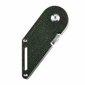 KT3045A5 Kansept Dash Green – Couteau Pliant Lame Acier 154CM 4,3 Cm Stonewash, Manche Micarta Vert, Liner Lock - Livraison Gratuite